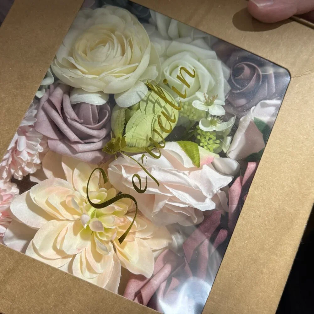 Faux Flower Wedding Box